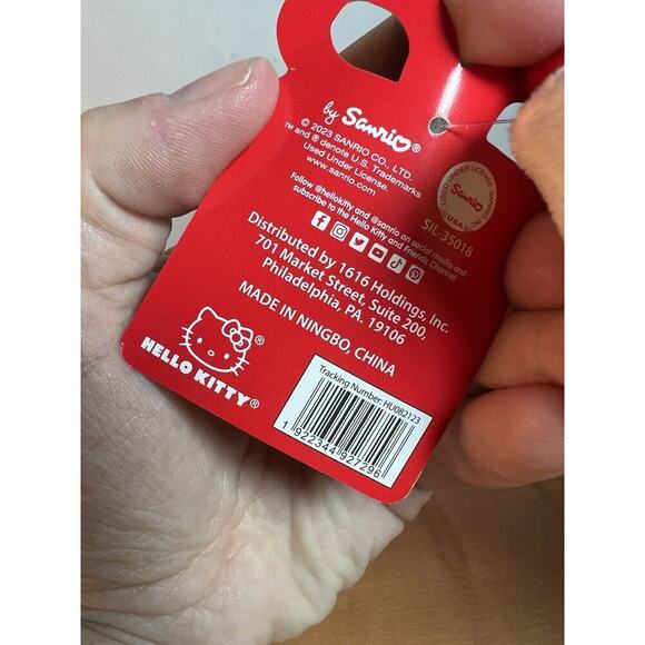 Sanrio HELLO KITTY Christmas Tree Dress Holiday Plush Stuffed Toy 8" NEW - Picture 4 of 7